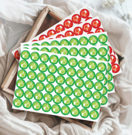 Beloningsstickers - Groene en Rode Duimpjes - 5 Stickervellen