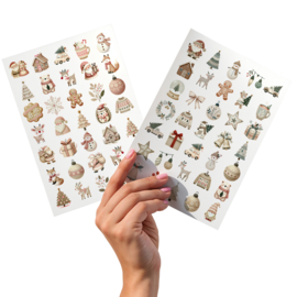 2 Grote Stickervellen Kerst