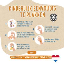 12 Holland Tattoos - Plak Tattoos Oranje