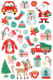 Puffy Stickers Kerst