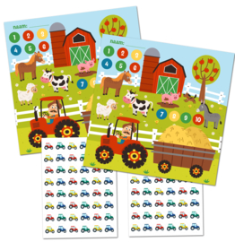 Beloningssysteem Boerderij met Tractor Stickers