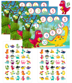 Beloningssysteem Dino's met Grote Stickers