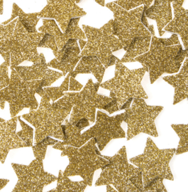 3D Foam Stickers Étoiles dorées avec paillettes