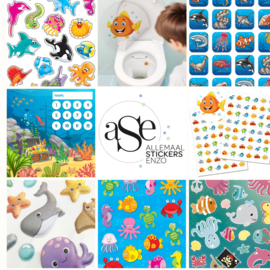 Fish Stickers - 100 Stickers