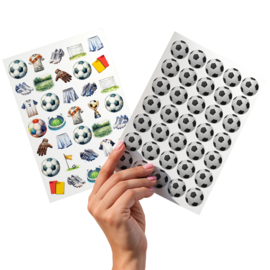 2 Grote Stickervellen Voetbal