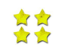 Sterne Gold Glänzend - 90 Sticker
