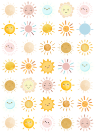 Solides Belohnungssystem Sunshine inkl. 2 verfärbenden Pinkelaufklebern