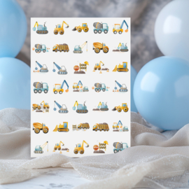 Stickervel Bouwvoertuigen