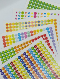 Beloningsstickers Combi Set 10mm- 2208 Stickers Mega Set