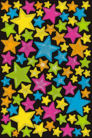 Holografische Sterren Stickers - Stickervel Glimmende Sterren