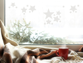Glitter Window Stickers Stars
