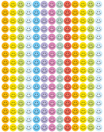 Smiley Stickers Pastel 10mm- 1104 Stickers