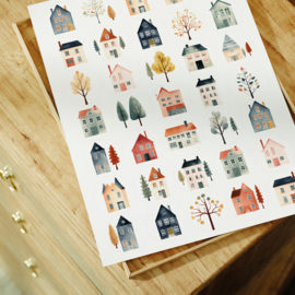 Huisjes Stickers