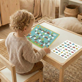 Beloningssysteem Voertuigen –  4 Grote Beloningskaarten en 105 Stickers