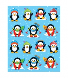 Winterpinguin Stickers - 14 stickers