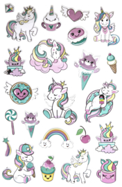 Metallic Stickers Unicorns - 23 Stickers
