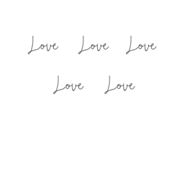 5 Plaktattoos Love