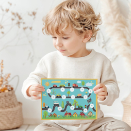 Beloningssysteem Voertuigen –  4 Grote Beloningskaarten en 105 Stickers