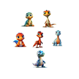 Dinosaurier-Aufkleber - 30 große Aufkleber
