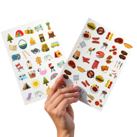 2 Grote Stickervellen BBQ en Kamperen