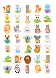 2 Grote Stickervellen - Letters Leren
