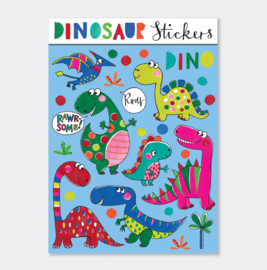 Stickerboekje Dino's - 4 Stickervellen