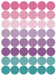 14 mm Dots Aufkleber - Perfekte Farben