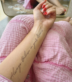 5 Plaktattoos Always Believe in Your Dreams