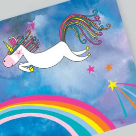 Stickerboek en Kleurboek in 1 met Goudfolie Stickers - Stickerboek 'Moondance & Unicorns'