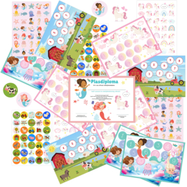 Beloningspakket Zindelijkheidstraining - 9 Beloningskaarten, 210 Stickers & Diploma