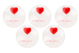 With Love Sluitzegels (5 stickers)