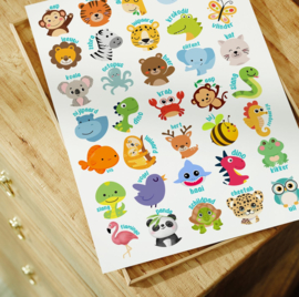 Beloningssysteem Jungle - 3 Beloningskaarten & 70 Stickers