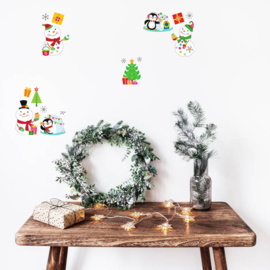 Stickervel Kerstmis met Zilverfolie