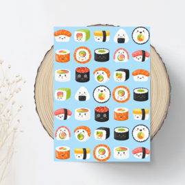 Kawaii Sushi Stickers - 35 Stickers