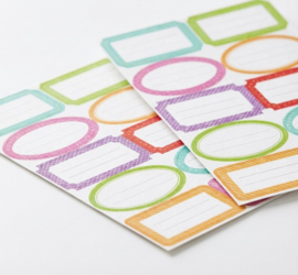 Label Stickers om op te Schrijven - 20 Zelfklevende Naam Stickers
