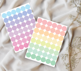 14 mm Stippen Stickers - Pastel Twins