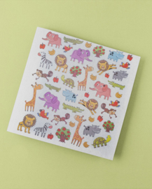 Dagje Dierentuin Glittereffect Stickers - 48 Stickers