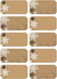 Kerst Labels - 20 Label Stickers om op te Schrijven