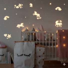 Glow in the Dark Stickers Unicorns