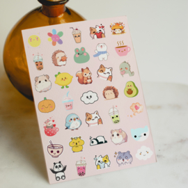 2 Grote Stickervellen Kawaii
