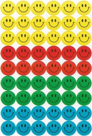 Toffe Smileys - 54 Stickers