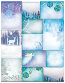 24 Grote Naamlabels Kerst Stickers