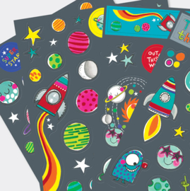 Stickerboekje Ruimte - 4 Stickervellen