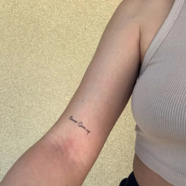 5 Temporary ‘Never Give Up’ Tattoos