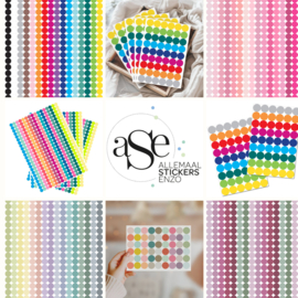 Glitter Stippen Stickers - 50 Stickers