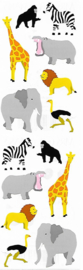 Wilde Dieren - 14 Stickers