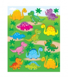 Dinosaurus Vorm Stickers - 13st