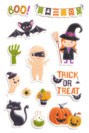 Puffy Halloween Stickers - 1 Stickervel