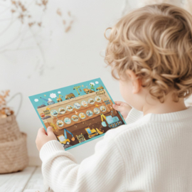 Beloningssysteem Bouwvoertuigen - 4 Grote Beloningskaarten & 105 Stickers