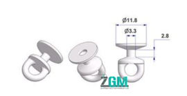 Rundläufer 3,3 mm für Führungsschnur